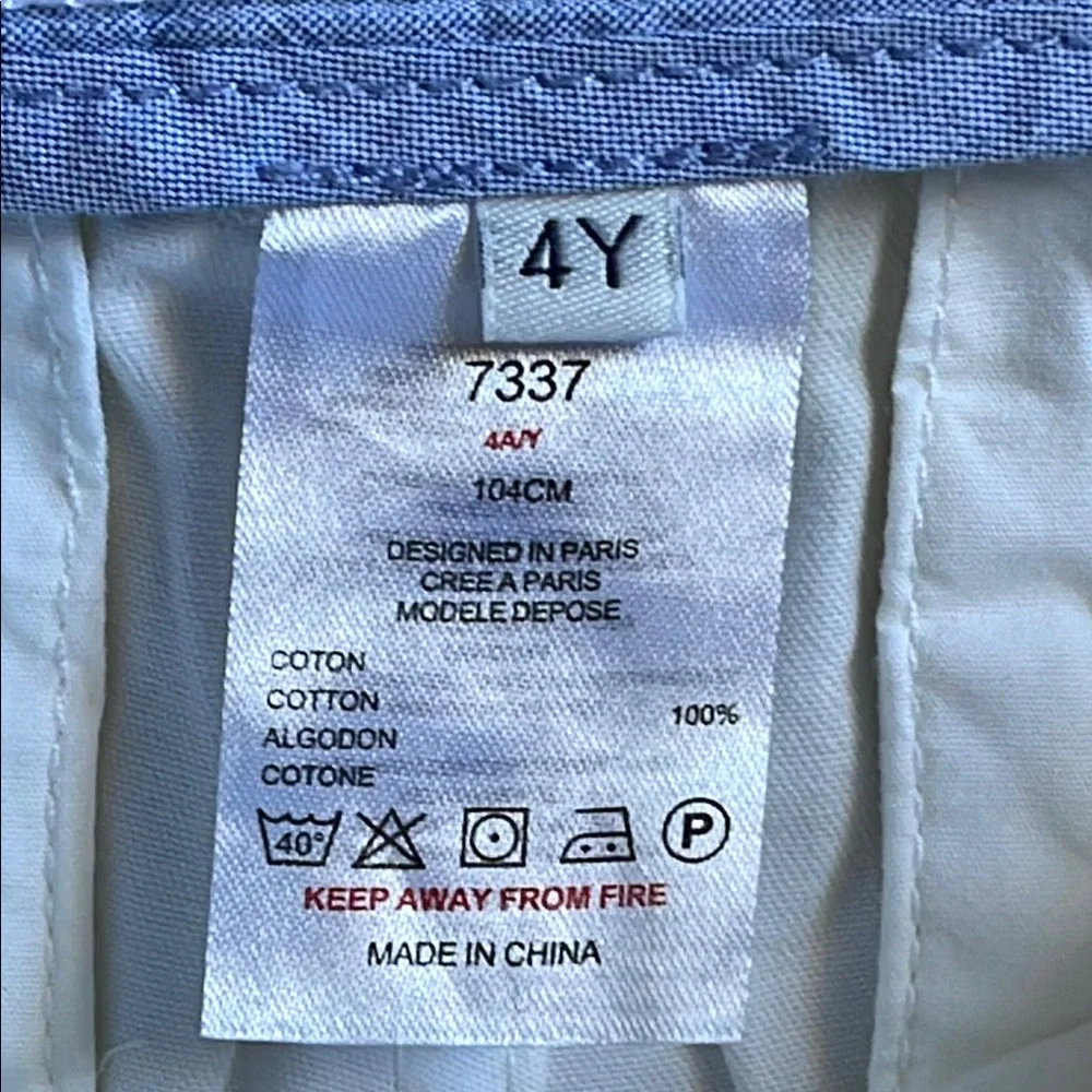 Jacadi White Cotton Shorts